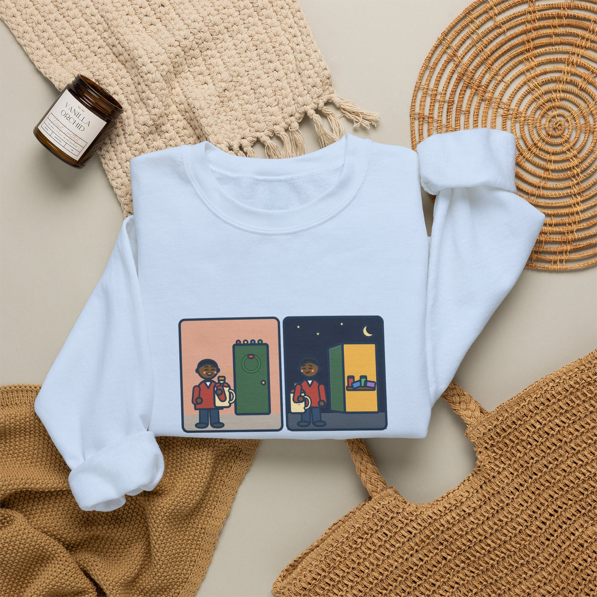 Eggnog Sweatshirt, Brought a Gallon to the Holiday Party, Brought Home a Gallon, Funny Party Door Crewneck