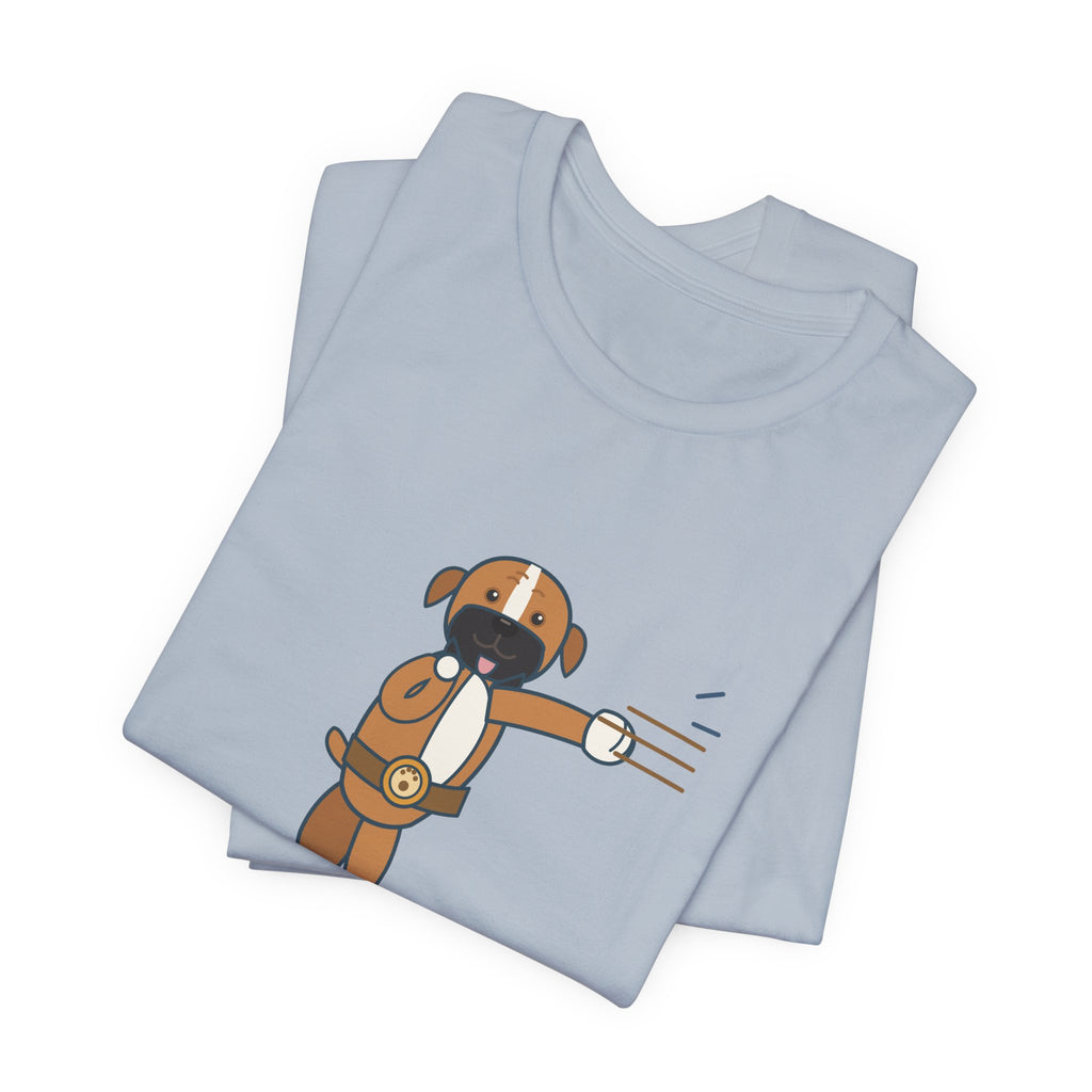 Boxer Dog T-Shirt - Every Hello Comes With a Left Hook Funny Boxer Owner Tee