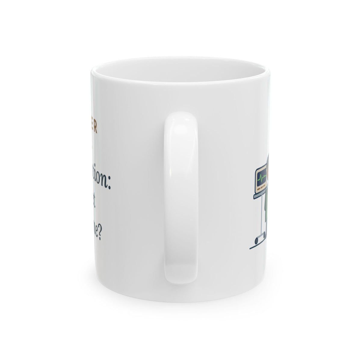 Cardiac Device Clinic Nurse Mug - Pacemaker Check. Does It Get the Ballgame? 11oz Coffee Mug