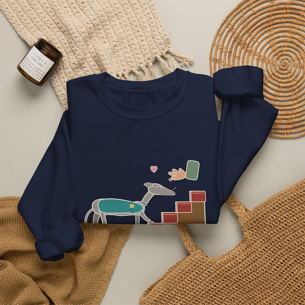 Greyhound Crewneck Sweatshirt - Retired Racer. Stairs Are the New Event. Adopter Gift