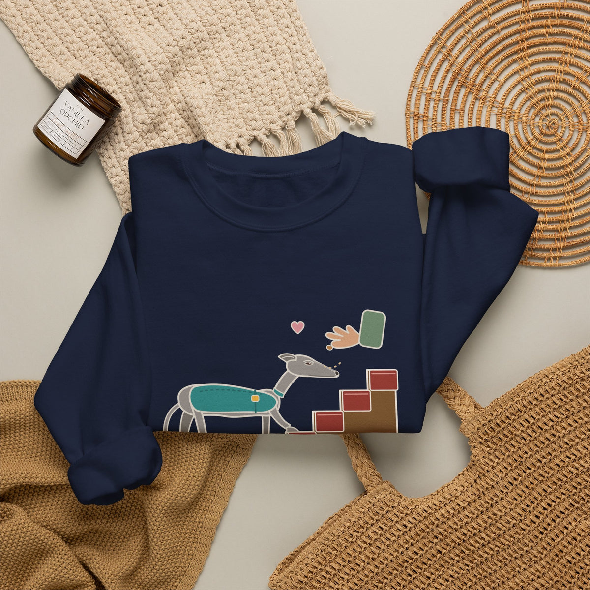 Greyhound Crewneck Sweatshirt - Retired Racer. Stairs Are the New Event. Adopter Gift