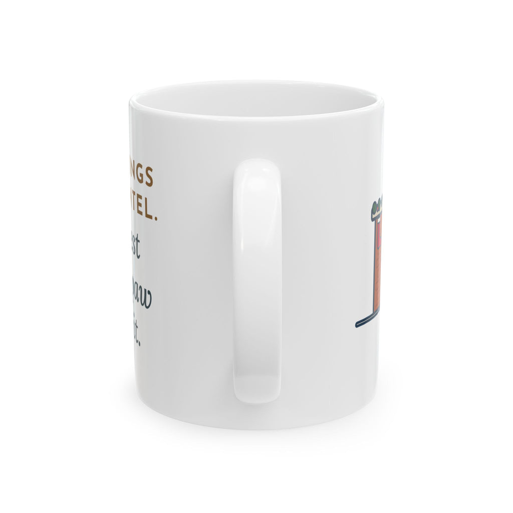Dog Stocking Mug, Five on the Mantel, The Biggest One Has a Paw Print, Funny Coffee Mug 11oz