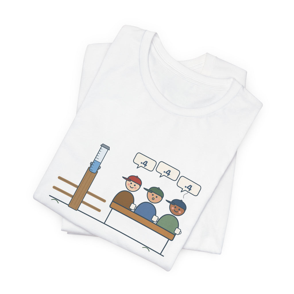Farmer T-Shirt - Four-Tenths in the Gauge. The Whole Co-op Knows. Rain Gauge Tee