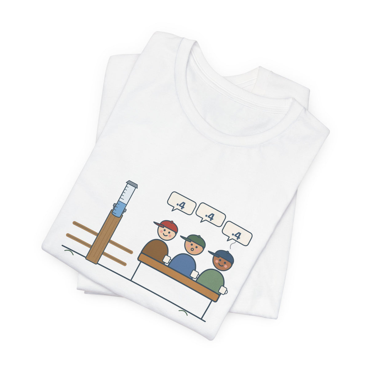 Farmer T-Shirt - Four-Tenths in the Gauge. The Whole Co-op Knows. Rain Gauge Tee