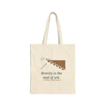 Brevity Is the Soul of Wit Tote Bag, Literary Shakespeare Quote Tote with Endless Scroll