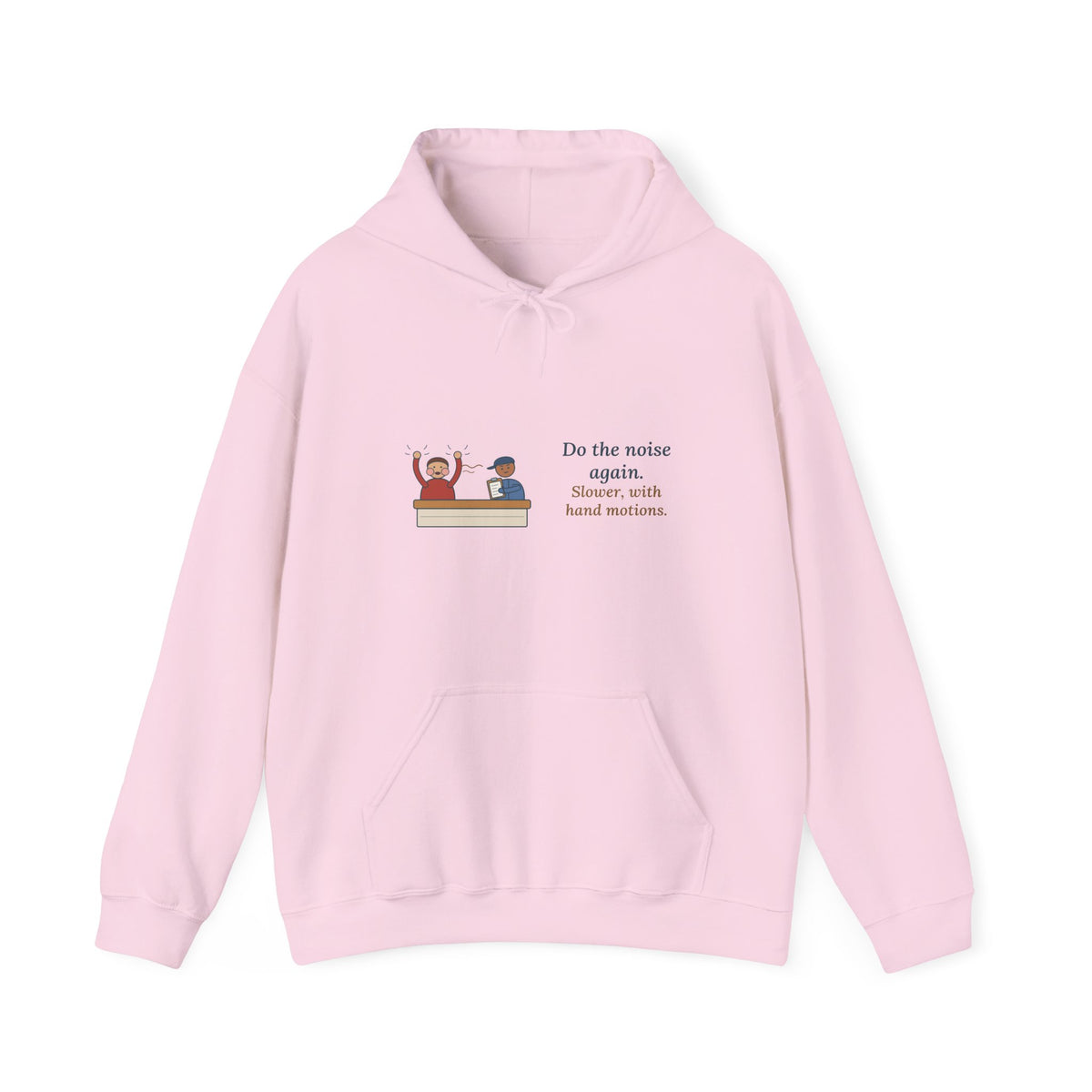 Auto Mechanic Hoodie - Do the Noise Again. Slower, With Hand Motions. Garage Hooded Sweatshirt