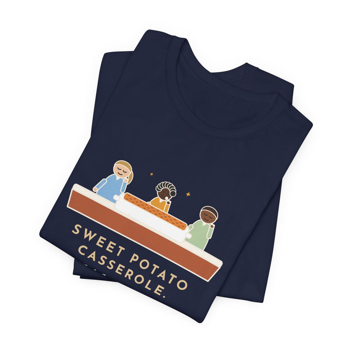 Funny Thanksgiving T-Shirt, Sweet Potato Casserole, Kids Ate Every Marshmallow off the Top, Casserole Mystery Tee