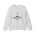 Away in a Manger Sweatshirt, Christmas Anonymous Quote Crewneck with Manger and Lambs