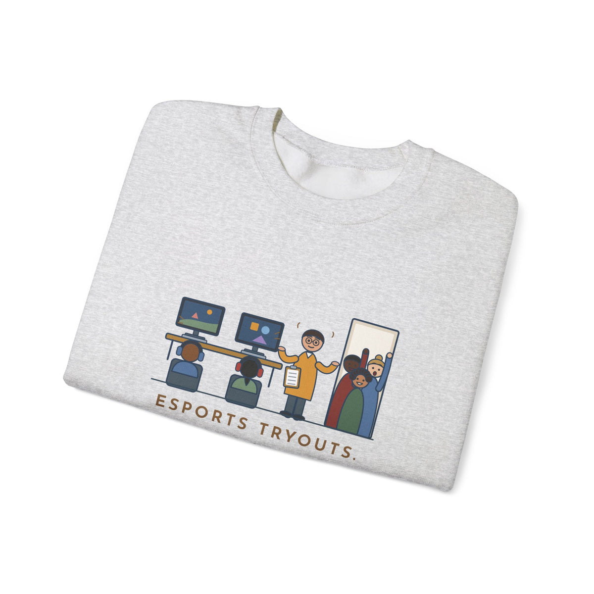 Esports Club Adviser Crewneck Sweatshirt - Tryouts and the Count It as PE Question Gift