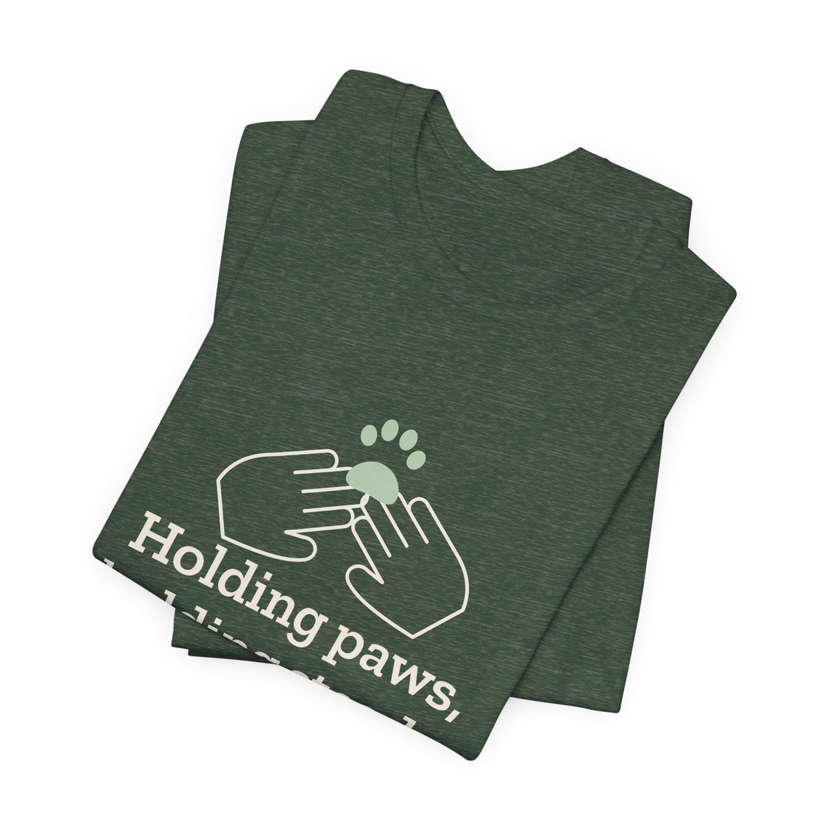 Vet Tech T-Shirt - Holding Paws, Holding Steady. Gift for Veterinary Technicians