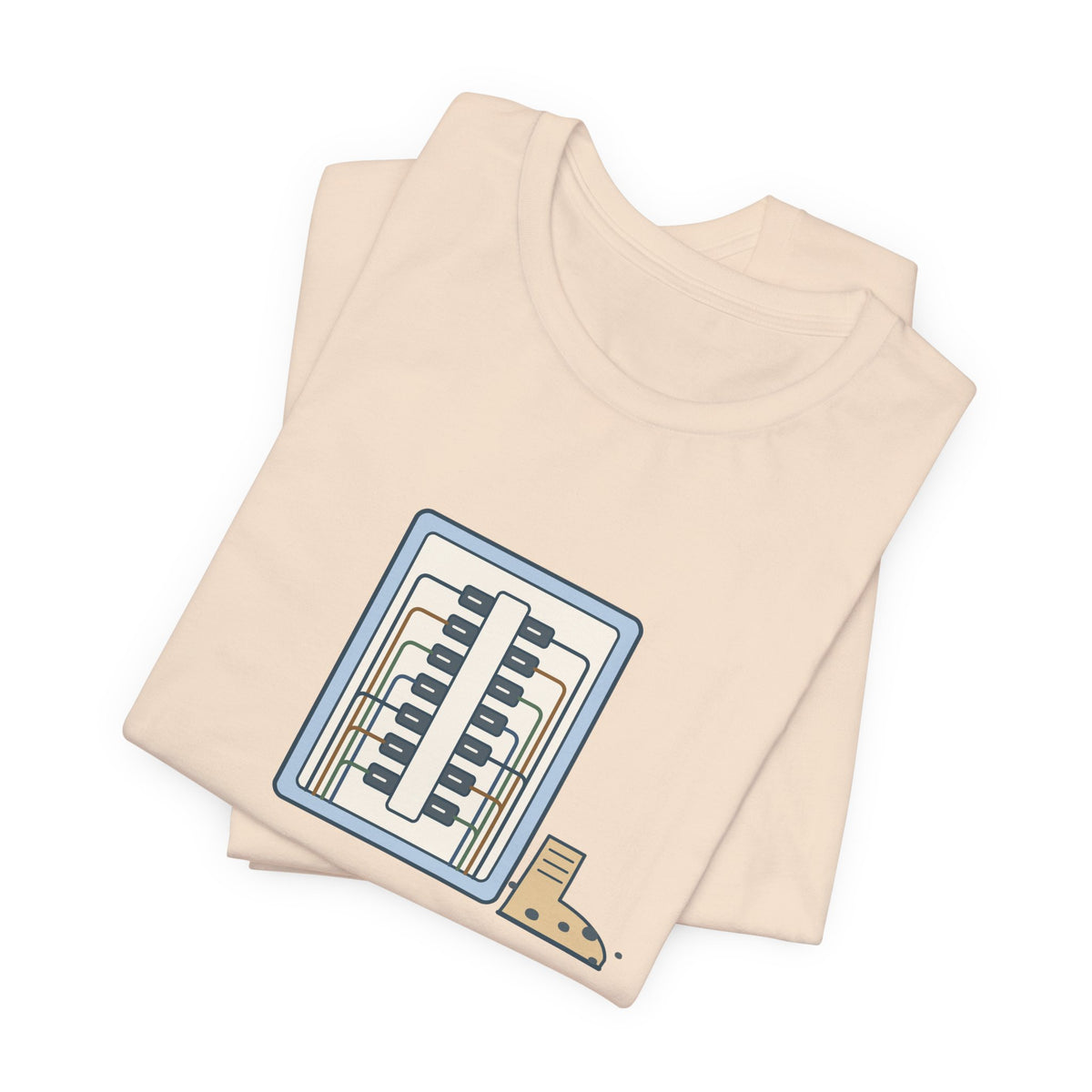 Electrician T-Shirt - Dressed the Panel, Not Myself Funny Electrician Tee