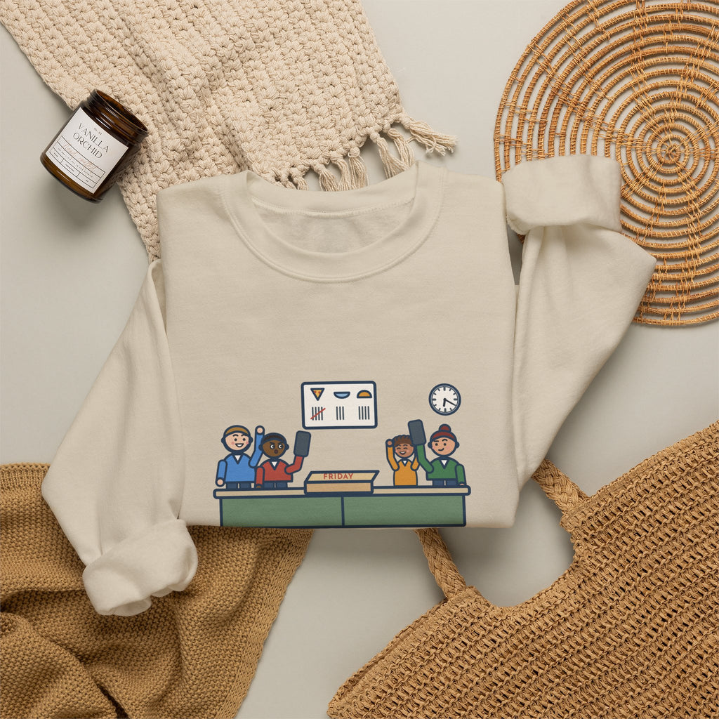 Family Dinner Sweatshirt, Twenty Minutes of Debate, Same Pizza Place as Last Friday, Funny Kitchen Vote Crewneck