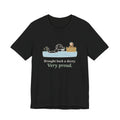 Labrador Duck Dog T-Shirt - Brought Back a Decoy. Very Proud. Funny Lab Tee