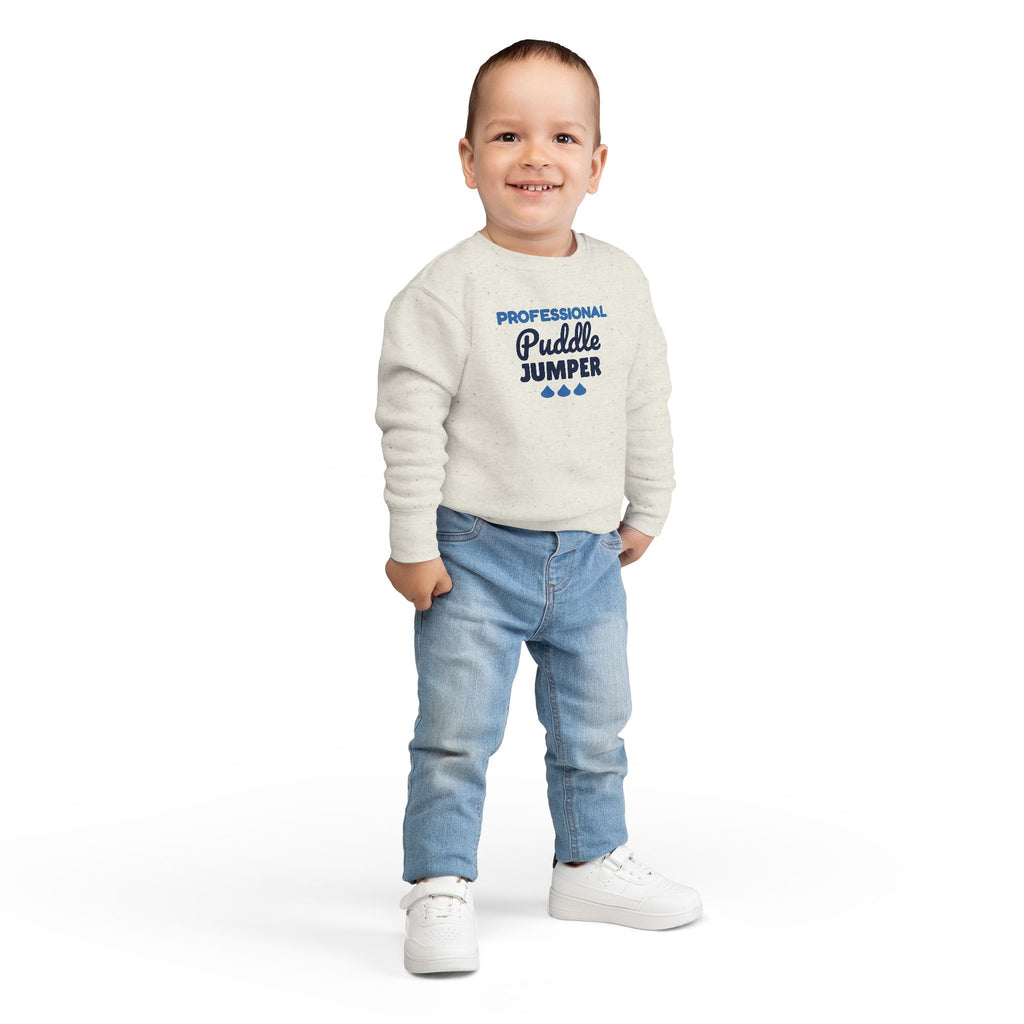 Professional Puddle Jumper Toddler Sweatshirt, Rainy Day Crewneck