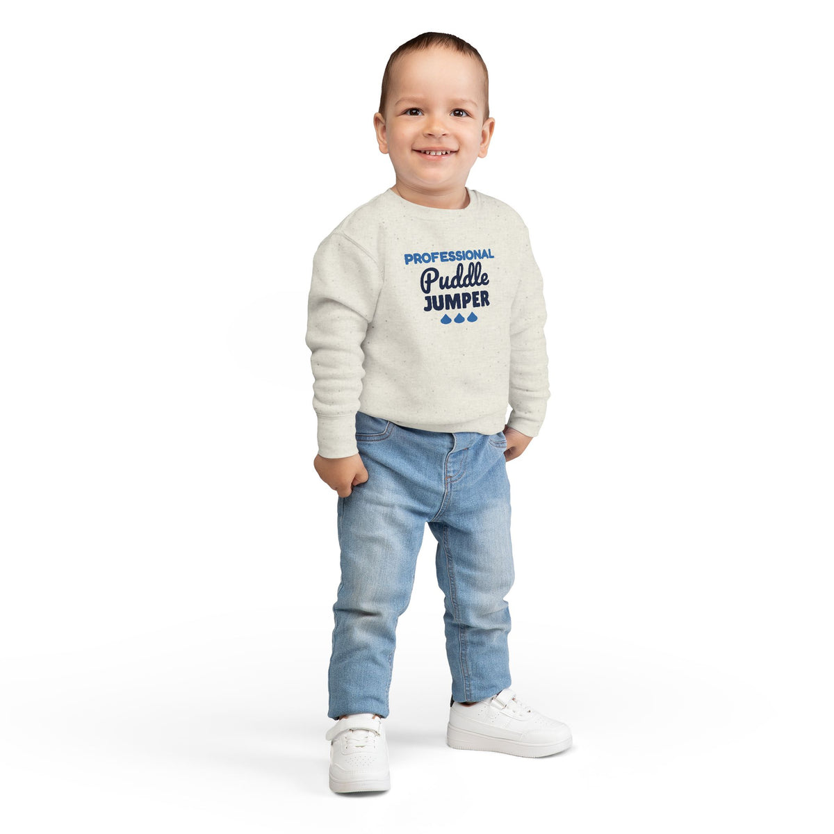 Professional Puddle Jumper Toddler Sweatshirt, Rainy Day Crewneck