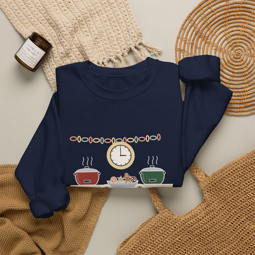 Night Shift Nurse Crewneck Sweatshirt - Holiday Potluck Starts at 0300, Gift for Nurses Working the Holiday Shift