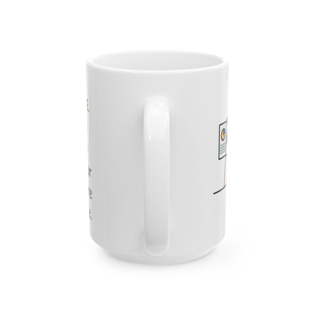 Read My Capstone Poster to the Dog Four Times Before the Defense 15oz Mug, Large Funny Doctor of Nursing Practice Coffee Mug