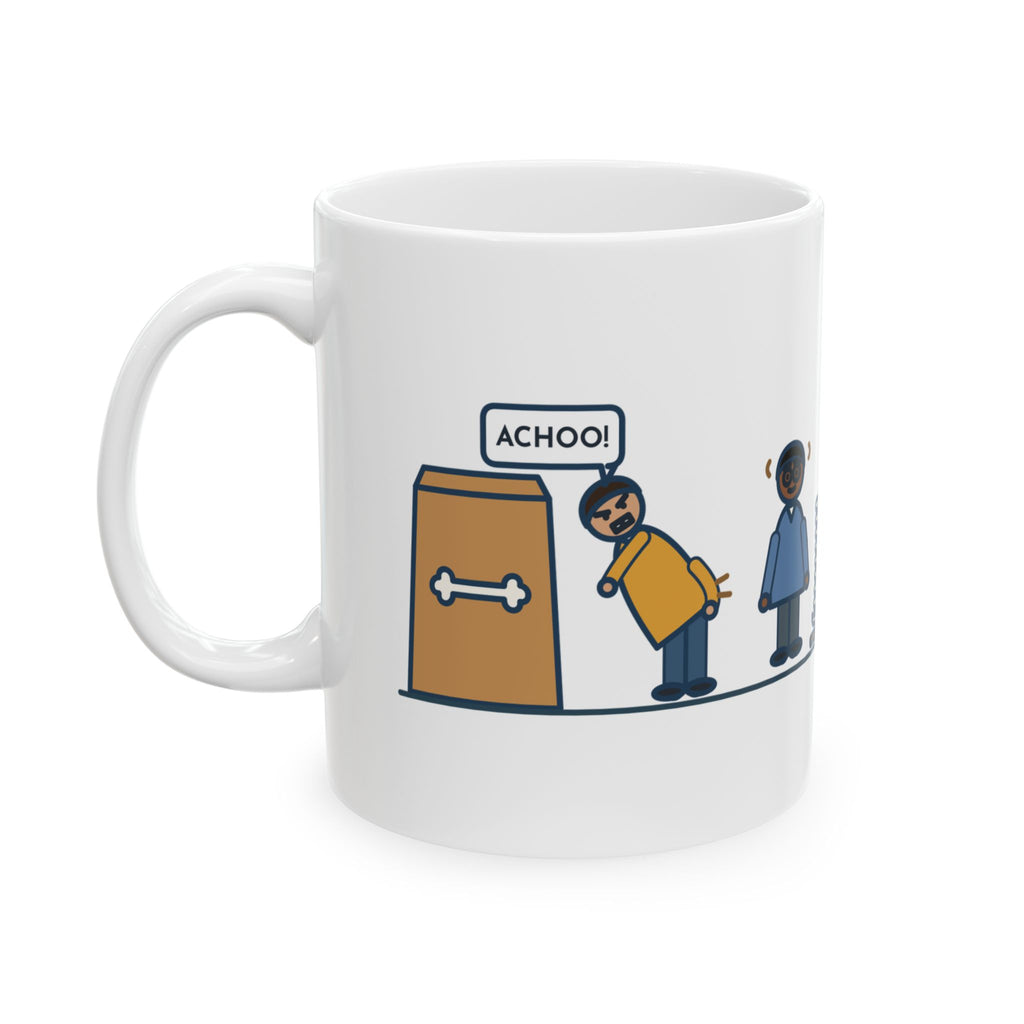 Chiropractor Mug, Asked What Happened, I Sneezed While Picking Up the Dog Food, Funny Coffee Mug 11oz
