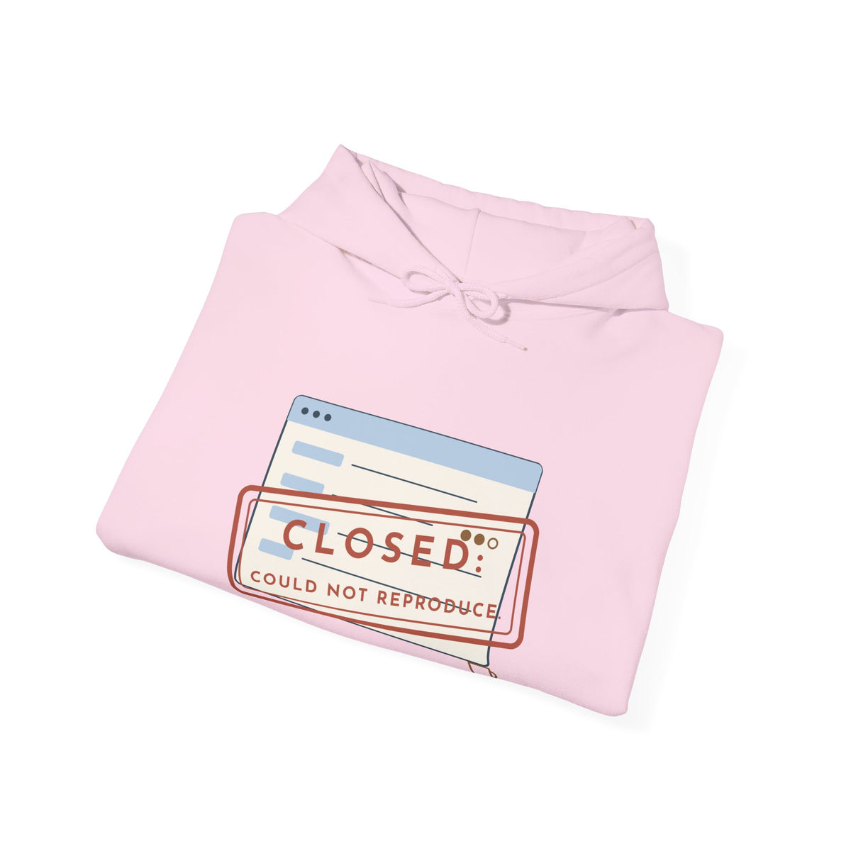 IT Help Desk Hoodie - Closed: Could Not Reproduce. Sysadmin Server Room Hooded Sweatshirt