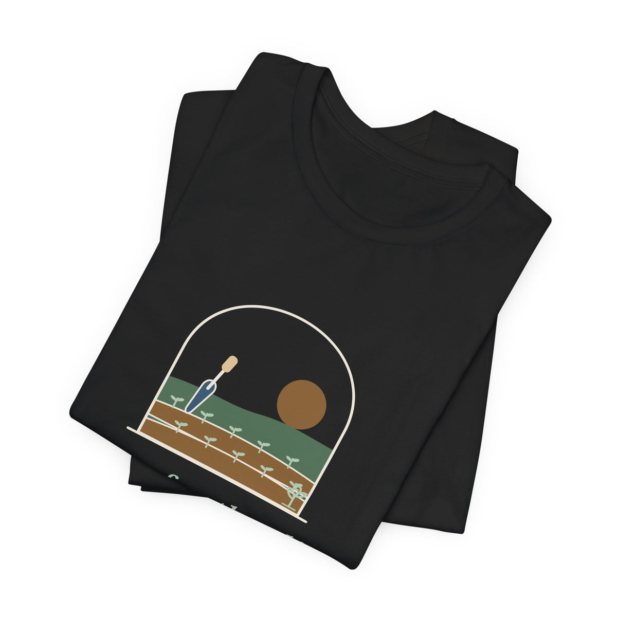 Gardening T-Shirt - Here for the Dirt and the Quiet. Garden Window Tee for Gardeners