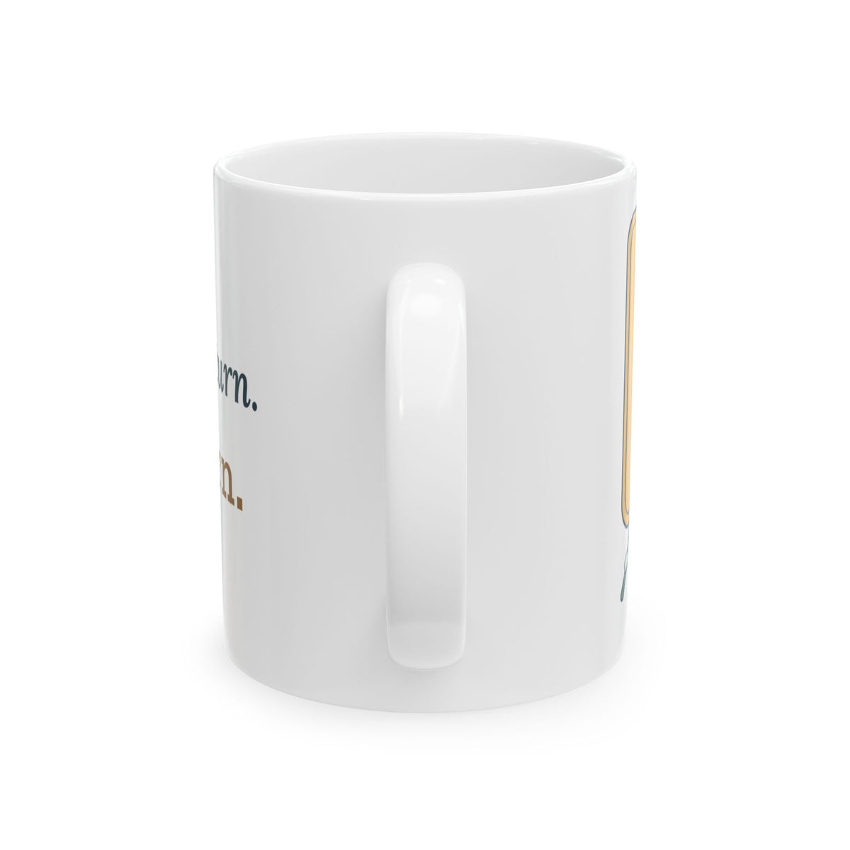 Crochet Coffee Mug - Chain One, Turn. Crocheter Gift Mug