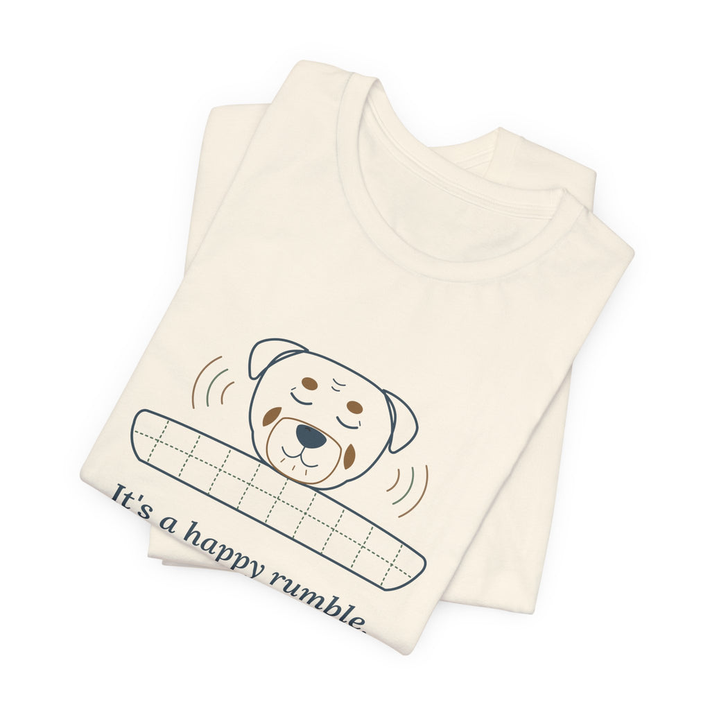 Rottweiler T-Shirt - It's a Happy Rumble, I Promise Gentle Rottie Owner Tee