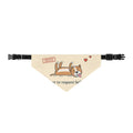 Pit Bull-Type Dog Bandana - I Fall Over to Request Belly Rubs Clip-On Pet Bandana