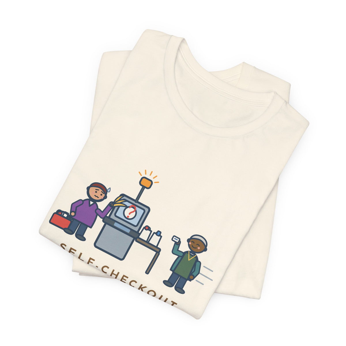 Funny Self-Checkout T-Shirt, Twelve Items, Called for Help on Eleven of Them, Checkout Lane Tee
