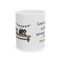 Shakespeare Quote Mug, Love All, Trust a Few, Do Wrong to None, Wisdom Neighborhood Picnic Coffee Mug 11oz