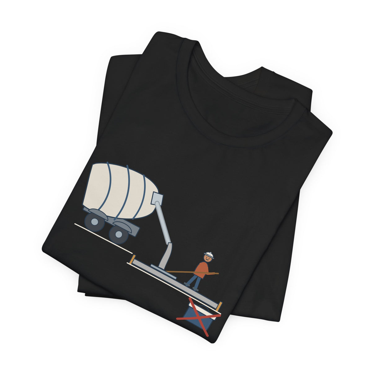 Concrete Finisher T-Shirt - Truck's on Site. Lunch Is Canceled. Concrete Worker Tee