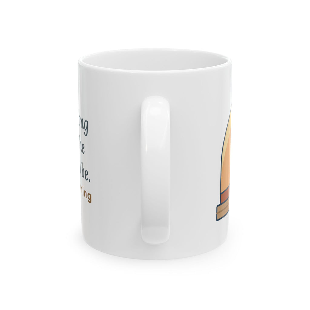 Browning Quote Mug, Grow Old Along with Me, Anniversary Porch Rocking Chairs Coffee Mug 11oz