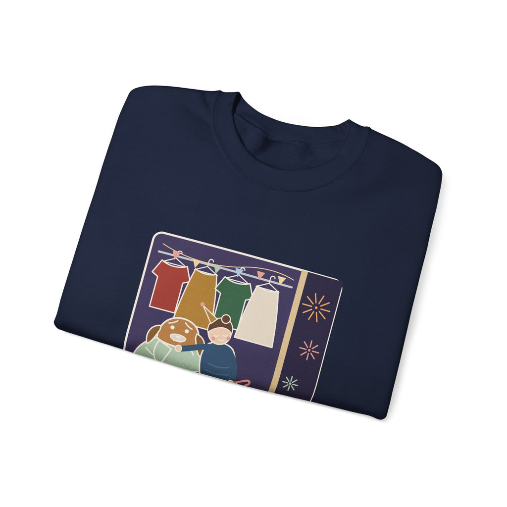 New Year 2027 Crewneck Sweatshirt - Rang in 2027 in the Closet with the Dog, Dog Mom and Dad Gift