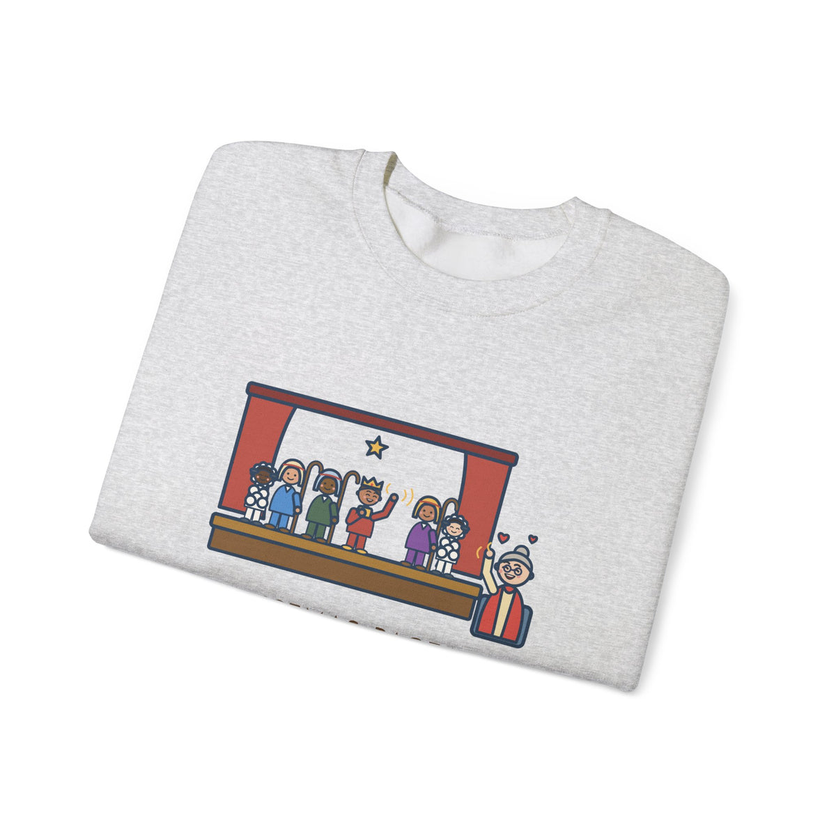 Christmas Pageant Sweatshirt, Three Shepherds, Two Sheep, One Wise Man Who Waved at Grandma the Whole Time, Funny Pageant Stage Crewneck