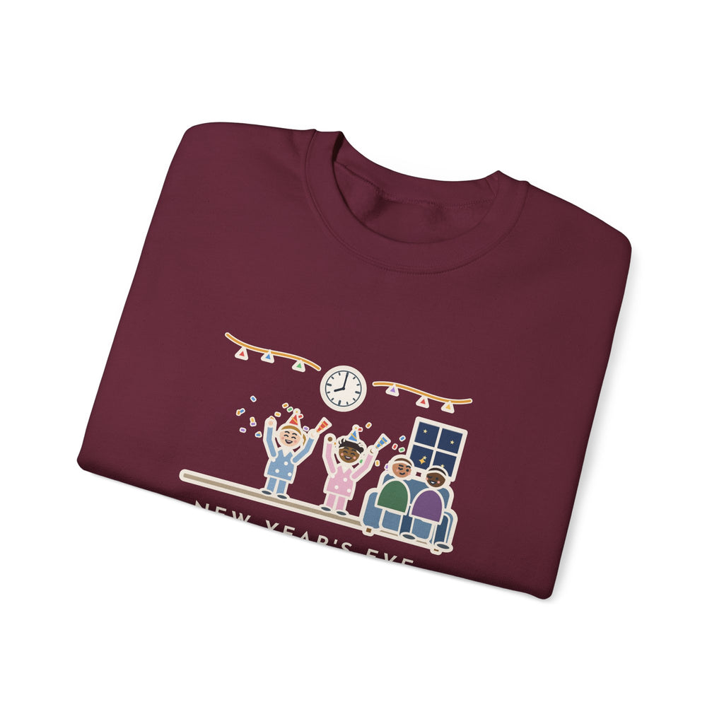 New Year's Eve Sweatshirt, With Little Kids, Counted Down at 8:00 and Called It Midnight, Funny Early Countdown Crewneck