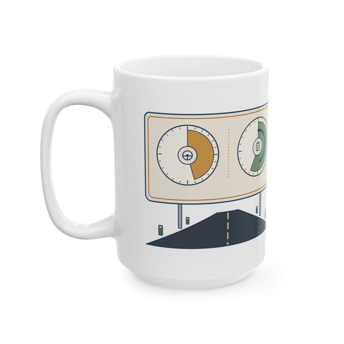 Large 15oz Truck Driver Mug - Eleven to Drive. Fourteen on Duty. Trucker Mug