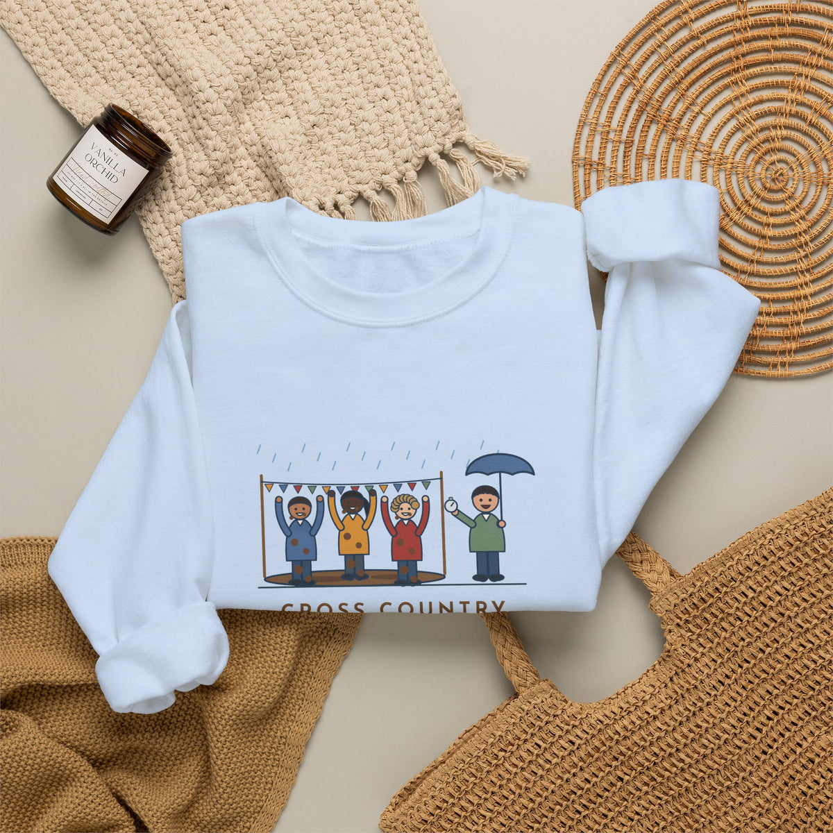 Cross Country Coach Sweatshirt, Every Runner Crossed the Line Covered in Mud, Every One Asked When the Next Meet Was