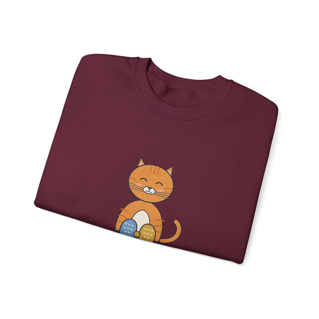 Polydactyl Cat Crewneck Sweatshirt - Born With Mittens Extra Toes Cat Gift