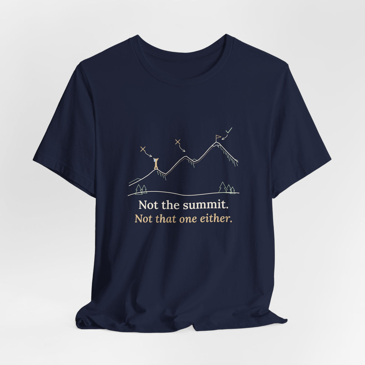 Colorado 14ers T-Shirt - Not the Summit. Not That One Either. Funny Hiking Tee