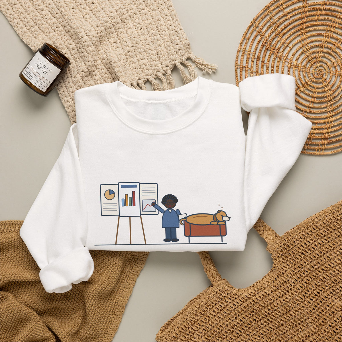 Doctor of Nursing Practice Sweatshirt, Read My Capstone Poster to the Dog Four Times Before the Defense, Funny Practice Run Crewneck