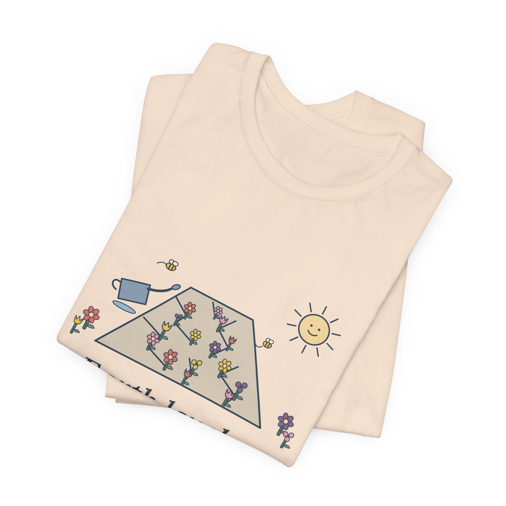 Emerson Quote T-Shirt, Earth Laughs in Flowers, Garden Wildflower Path Tee