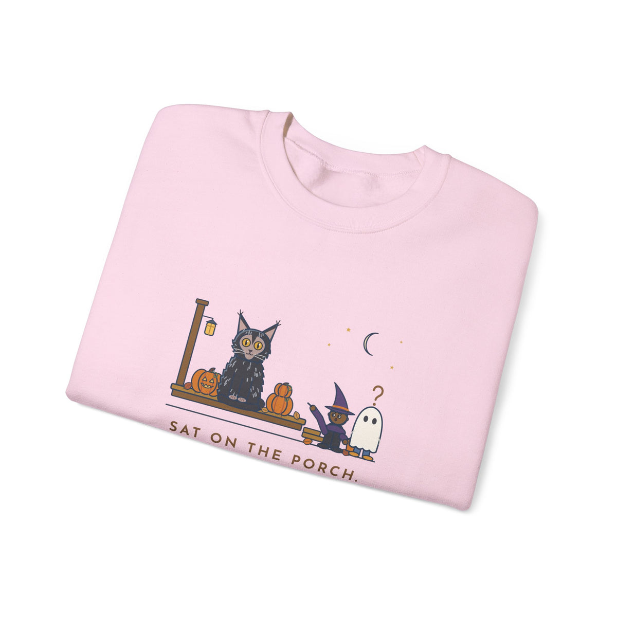 Lykoi Cat Crewneck Sweatshirt - Trick-or-Treaters Thought He Was a Decoration