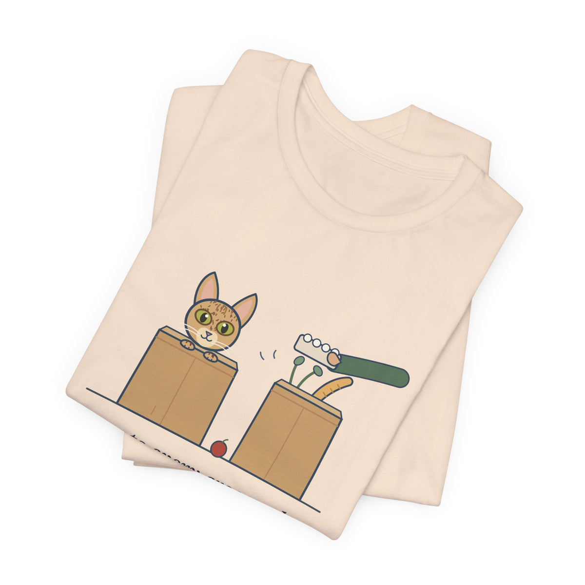 Singapura Cat T-Shirt - Inspects Every Grocery Bag Before It's Unpacked, Funny Cat Tee
