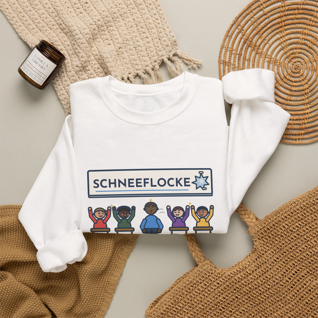 German Teacher Sweatshirt, Taught One Twelve-Letter Word, The Class Cheered When Somebody Finally Said It, Funny Whiteboard Win Crewneck
