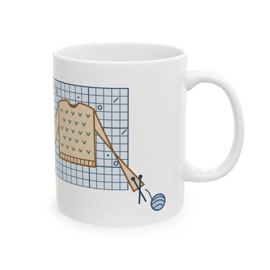 Knitting Coffee Mug - Gauge Swatch: Skipped. Consequences: Pending. Knitter Mug