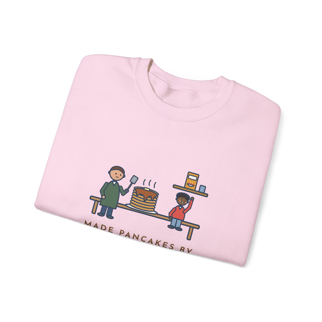 Parent Sweatshirt, Made Pancakes by Special Request, The Kid Now Wanted Cereal, Funny Breakfast Table Crewneck