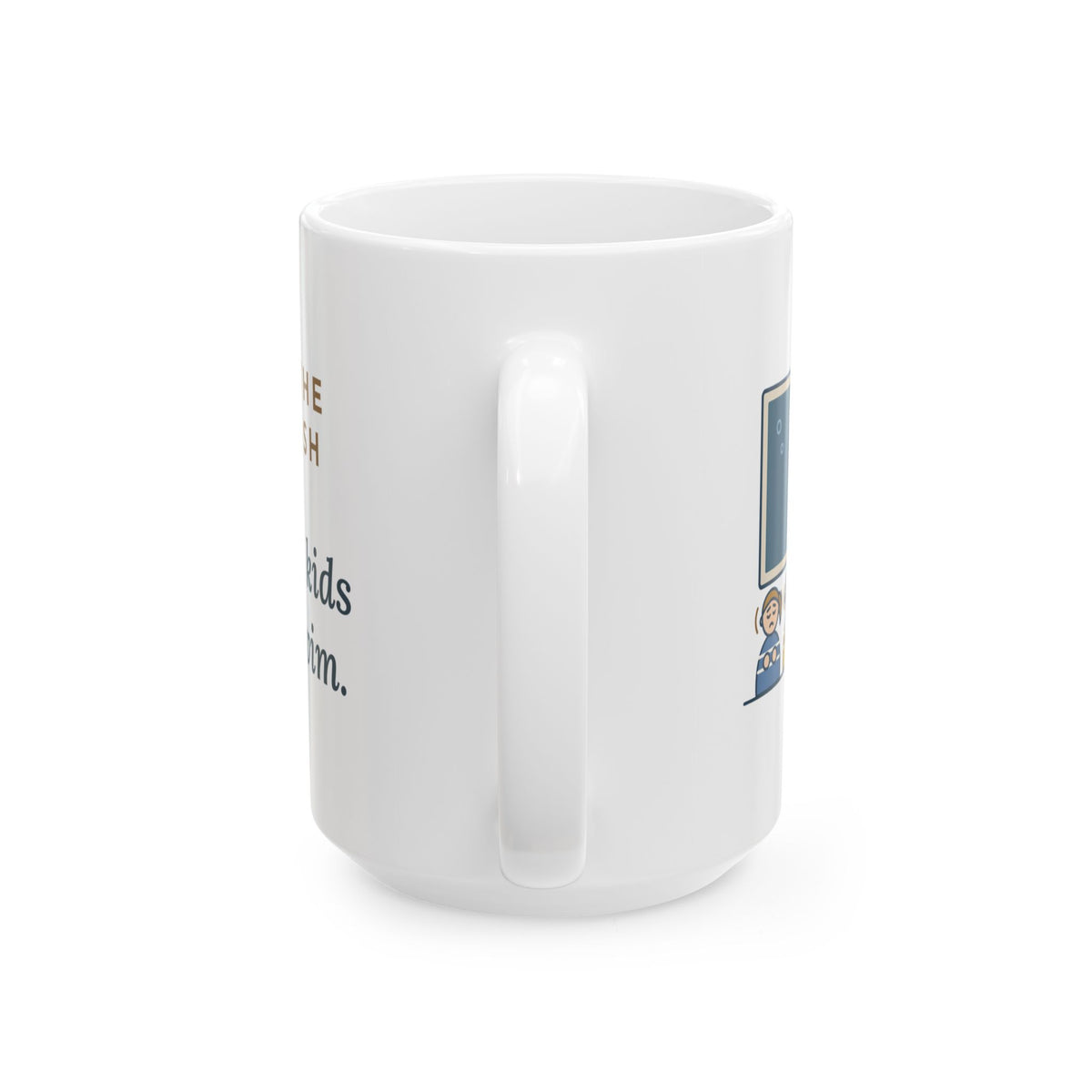 Large 15oz Oceanography Teacher Mug - Anglerfish Slide Deep Sea Science Teacher Gift