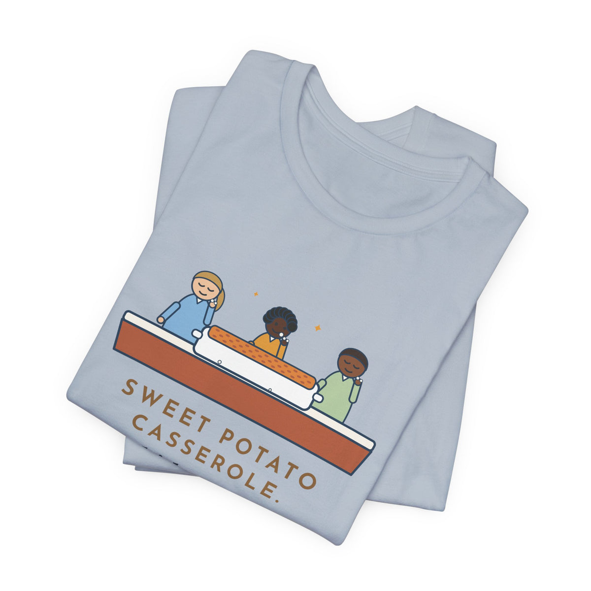 Funny Thanksgiving T-Shirt, Sweet Potato Casserole, Kids Ate Every Marshmallow off the Top, Casserole Mystery Tee