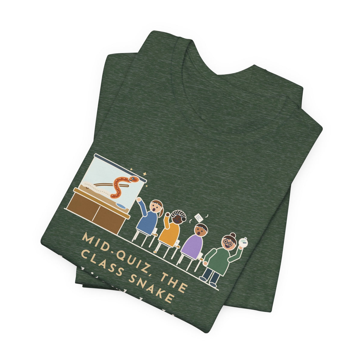 Zoology Teacher T-Shirt - Mid-Quiz the Class Snake Shed Its Whole Skin