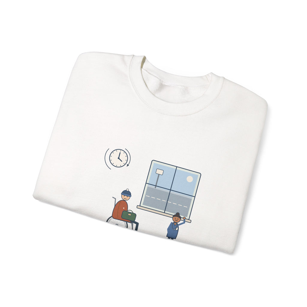Med-Surg Nurse Crewneck Sweatshirt - The Discharge Is Done. The Ride Is On the Way