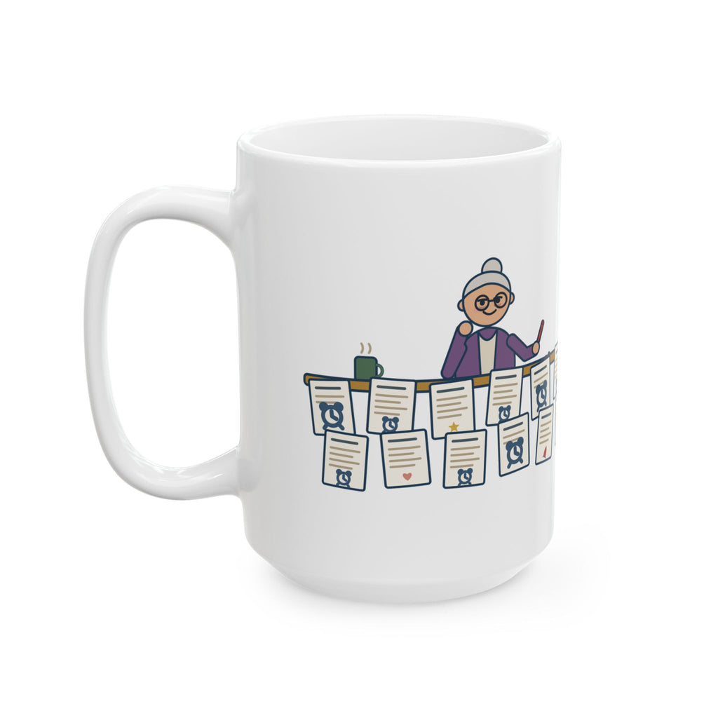 Large 15oz Creative Writing Teacher Mug - Nine End With Waking Up